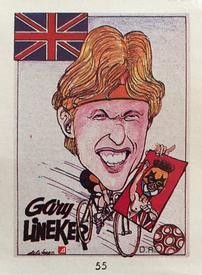 1990 Pronostocos Los Grandes del Futbol Mundial (1930-1990) #55 Gary Lineker Front