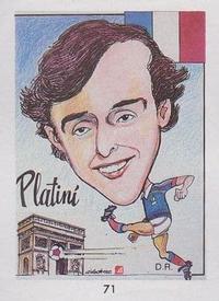 1990 Pronostocos Los Grandes del Futbol Mundial (1930-1990) #71 Michel Platini Front