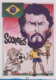 1990 Pronostocos Los Grandes del Futbol Mundial (1930-1990) #81 Socrates Front