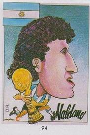 1990 Pronostocos Los Grandes del Futbol Mundial (1930-1990) #94 Jorge Valdano Front