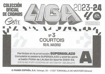 2023-24 Panini Liga Este - Real Madrid CF #3 Thibaut Courtois Back
