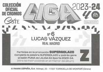 2023-24 Panini Liga Este - Real Madrid CF #6 Lucas Vázquez Back