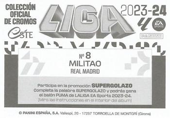 2023-24 Panini Liga Este - Real Madrid CF #8 Éder Militão Back