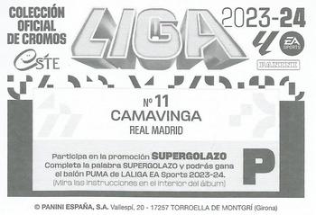 2023-24 Panini Liga Este - Real Madrid CF #11 Eduardo Camavinga Back