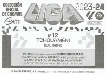 2023-24 Panini Liga Este - Real Madrid CF #12 Aurélien Tchouaméni Back