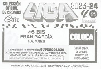 2023-24 Panini Liga Este - Real Madrid CF #6BIS Fran García Back