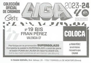 2023-24 Panini Liga Este - Valencia #19BIS Fran Pérez Back
