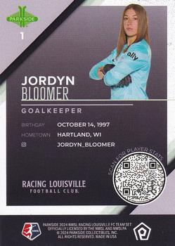 2024 Parkside Racing Louisville FC #1 Jordyn Bloomer Back