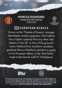 2023-24 Topps UEFA Club Competitions - European Nights #EN-19 Marcus Rashford Back