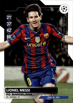 2023-24 Topps UEFA Club Competitions - Historic Hat-Tricks #HH-10 Lionel Messi Front