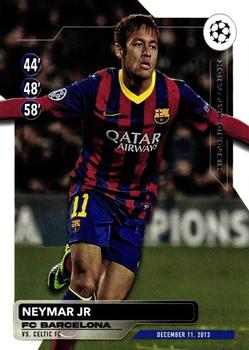 2023-24 Topps UEFA Club Competitions - Historic Hat-Tricks #HH-15 Neymar Jr Front