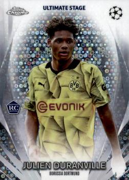 2023-24 Topps UEFA Club Competitions - Ultimate Stage Chrome #USC-9 Julien Duranville Front