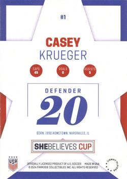 2024 Parkside USWNT SheBelieves Cup #1 Casey Krueger Back