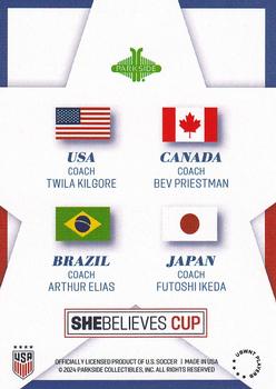 2024 Parkside USWNT SheBelieves Cup #NNO Participating Countries Back