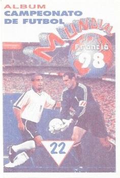 1998 Navarrete Campeonato de Futbol Mundial Francia 98 Stickers #22 T. Hassler Back