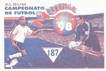 1998 Navarrete Campeonato de Futbol Mundial Francia 98 Stickers #187 Equipo Back