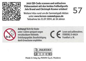 2024 Panini Ferrero DFB Team Sticker Collection #57 Dortmund Back