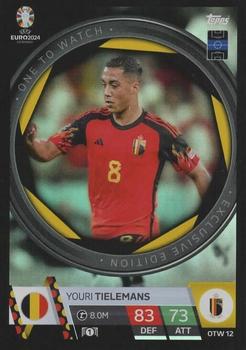 2024 Topps Match Attax Euro 2024 Germany - One to Watch #OTW12 Youri Tielemans Front