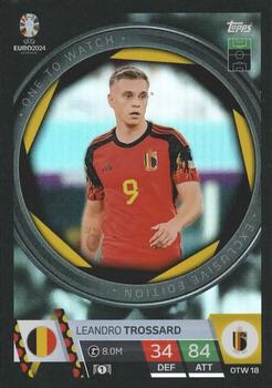 2024 Topps Match Attax Euro 2024 Germany - One to Watch #OTW18 Leandro Trossard Front