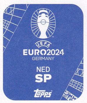 2024 Topps UEFA EURO 2024 Germany Sticker Collection - Star Player Gold Signature #NED-SP Cody Gakpo Back