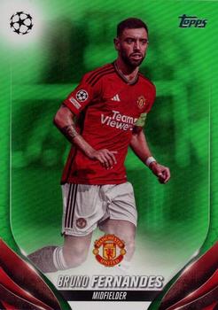 2023-24 Topps UEFA Club Competitions - Green Foilboard #178 Bruno Fernandes Front