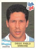 1994 Panini World Cup (UK and Eire Edition, Green Backs) #238 Diego Pablo Simeone Front