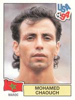 1994 Panini World Cup (UK and Eire Edition, Green Backs) #388 Mohamed Chaouch Front