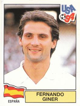 1994 Panini World Cup (Netherlands, Red Backs) #153 Fernando Giner Front