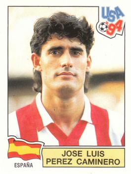 1994 Panini World Cup (Netherlands, Red Backs) #160 Jose Luis Caminero Front