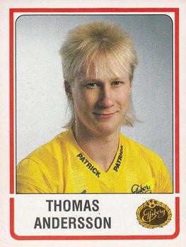 1986 Panini Fotboll 86 Allsvenskan och Division II #84 Thomas Andersson Front