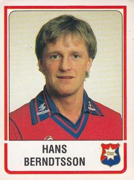 1986 Panini Fotboll 86 Allsvenskan och Division II #214 Hans Berndtsson Front