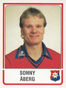 1986 Panini Fotboll 86 Allsvenskan och Division II #223 Sonny Åberg Front