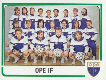 1986 Panini Fotboll 86 Allsvenskan och Division II #262 Team Front