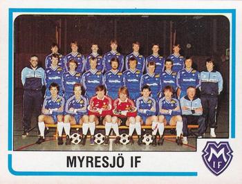 1986 Panini Fotboll 86 Allsvenskan och Division II #296 Team Front