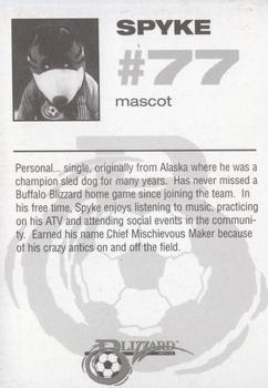 2000-01 Buffalo Blizzard #NNO Spyke Back