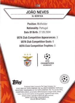 2023-24 Topps UEFA Club Competitions Superstars #178 João Neves Back