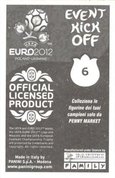 2012 Panini Euro 2012 - Event Kick Off #6 Badge Back