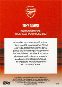2023-24 Topps Arsenal Team Set #28 Tony Adams Back