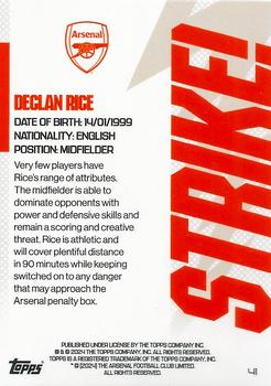 2023-24 Topps Arsenal Team Set #41 Declan Rice Back
