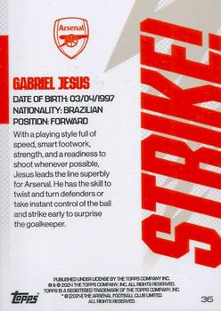 2023-24 Topps Arsenal Team Set - Icy #36 Gabriel Jesus Back