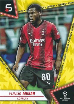 2023-24 Topps UEFA Club Competitions Superstars - Common Yellow Image Variation #5 Yunus Musah Front