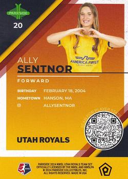 2024 Parkside Utah Royals #20 Ally Sentnor Back