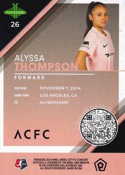 2024 Parkside Angel City FC #26 Alyssa Thompson Back