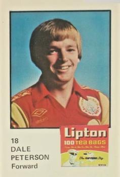 1979 Lipton Tea New England Tea Men #18 Dale Peterson Front