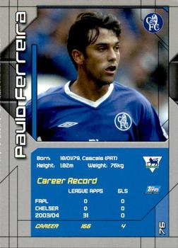 2004-05 Topps Premier Stars #76 Paulo Ferreira Back