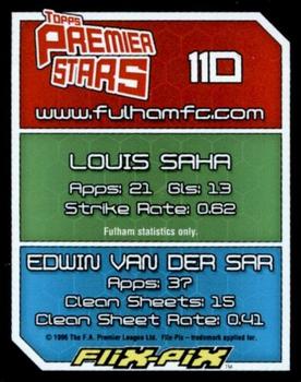 2004-05 Topps Premier Stars #110 Louis Saha / Edwin Van Der Sar Back