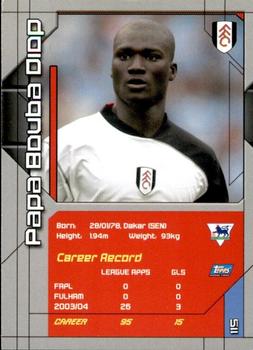 2004-05 Topps Premier Stars #115 Papa Bouba Diop Back