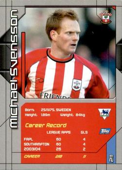 2004-05 Topps Premier Stars #211 Michael Svensson Back