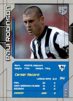 2004-05 Topps Premier Stars #233 Paul Robinson Back