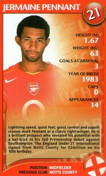 2004 Top Trumps Specials Arsenal #NNO Jermaine Pennant Front